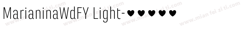 MarianinaWdFY Light字体转换